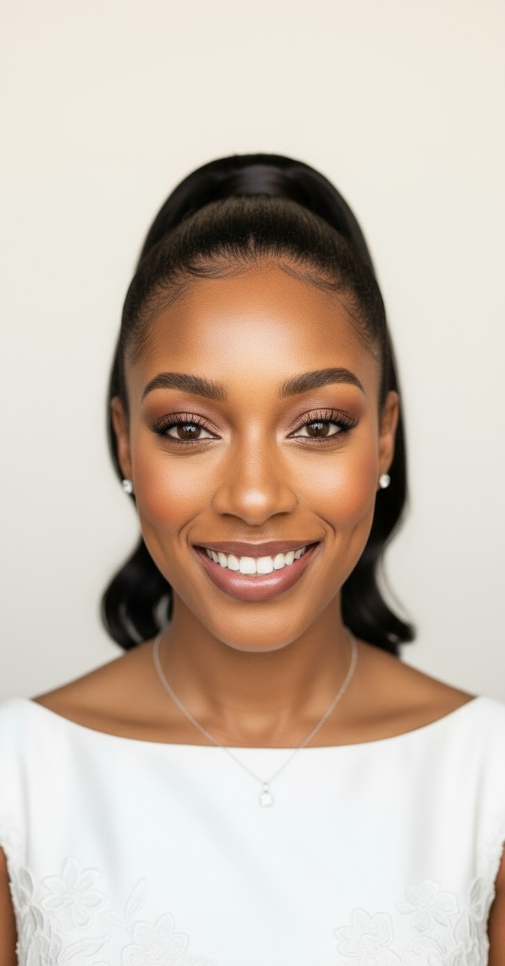 After High Ponytail For Wedding